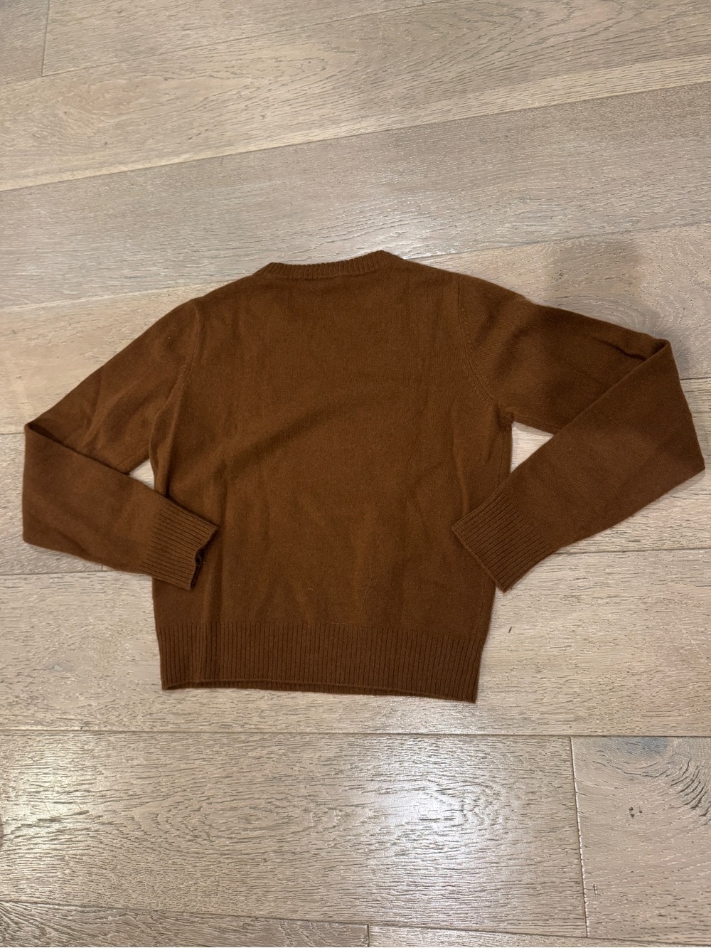 Reformation Cashmere Brown Crewneck Sweater - Picture 3 of 3